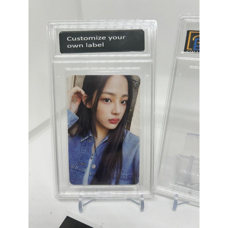 Empty slab card holder - *customized label not included*