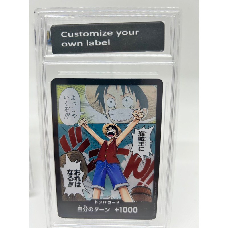 Empty slab card holder - *customized label not included*
