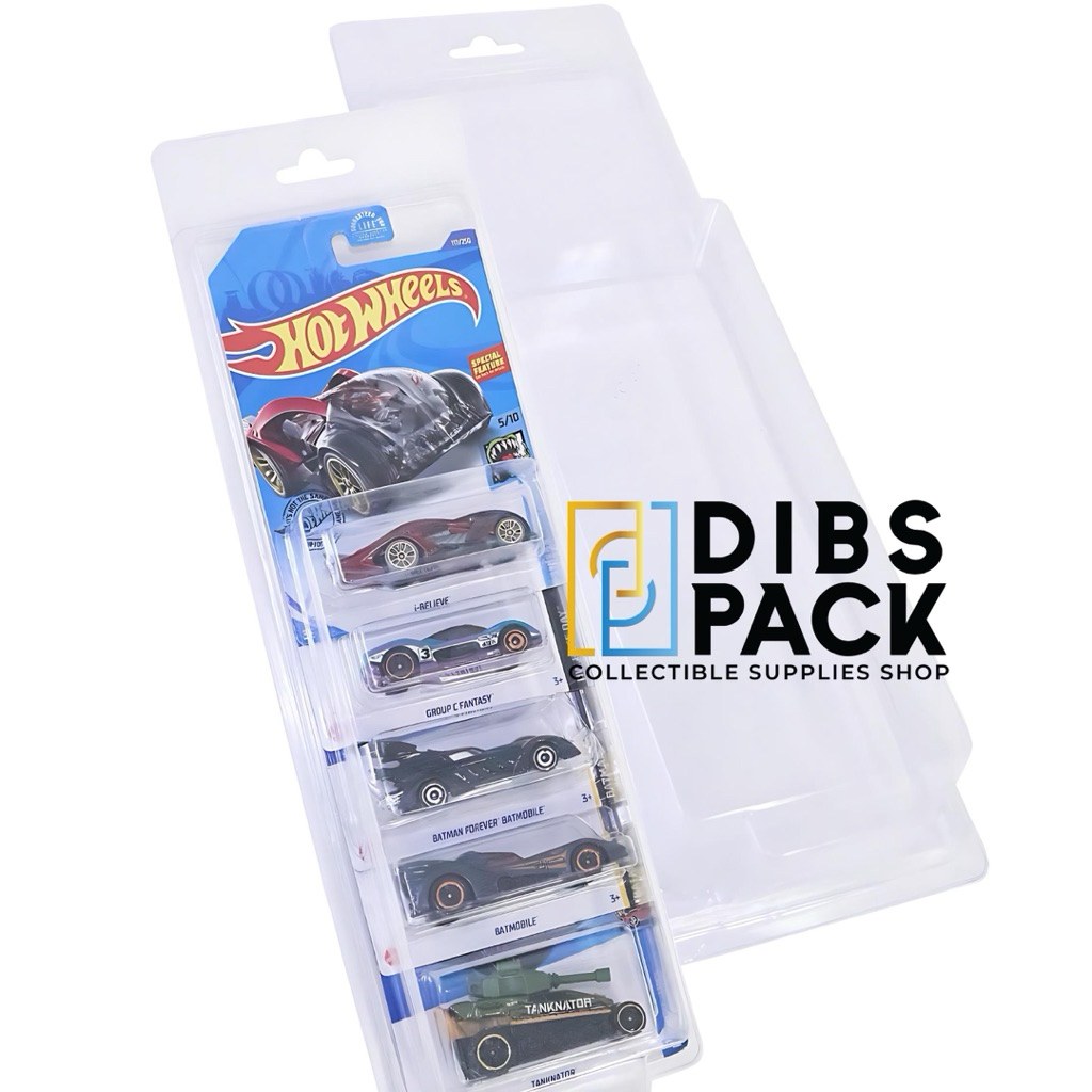 Hot Wheels 5-Pack Mainline Clamshell / Protector (pack of 3)