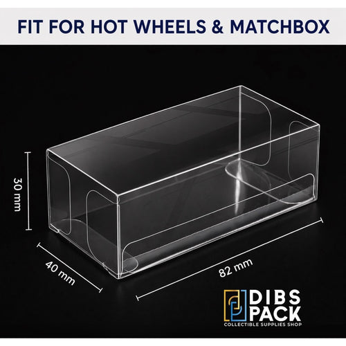 1:64 Scale Display Case Protector for Loose Die-Cast Cars Hot Wheels Matchbox - pack of 20