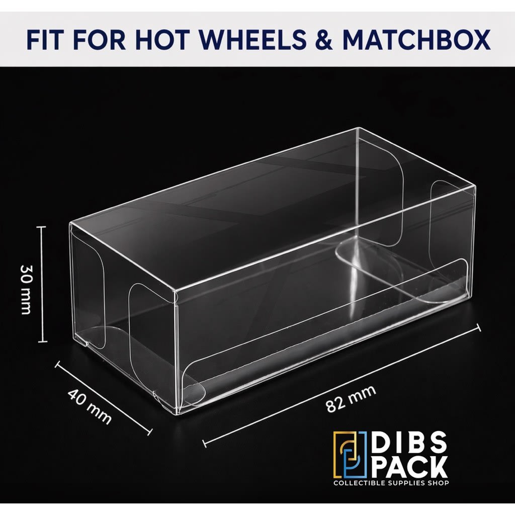1:64 Scale Display Case Protector for Loose Die-Cast Cars Hot Wheels Matchbox - pack of 20