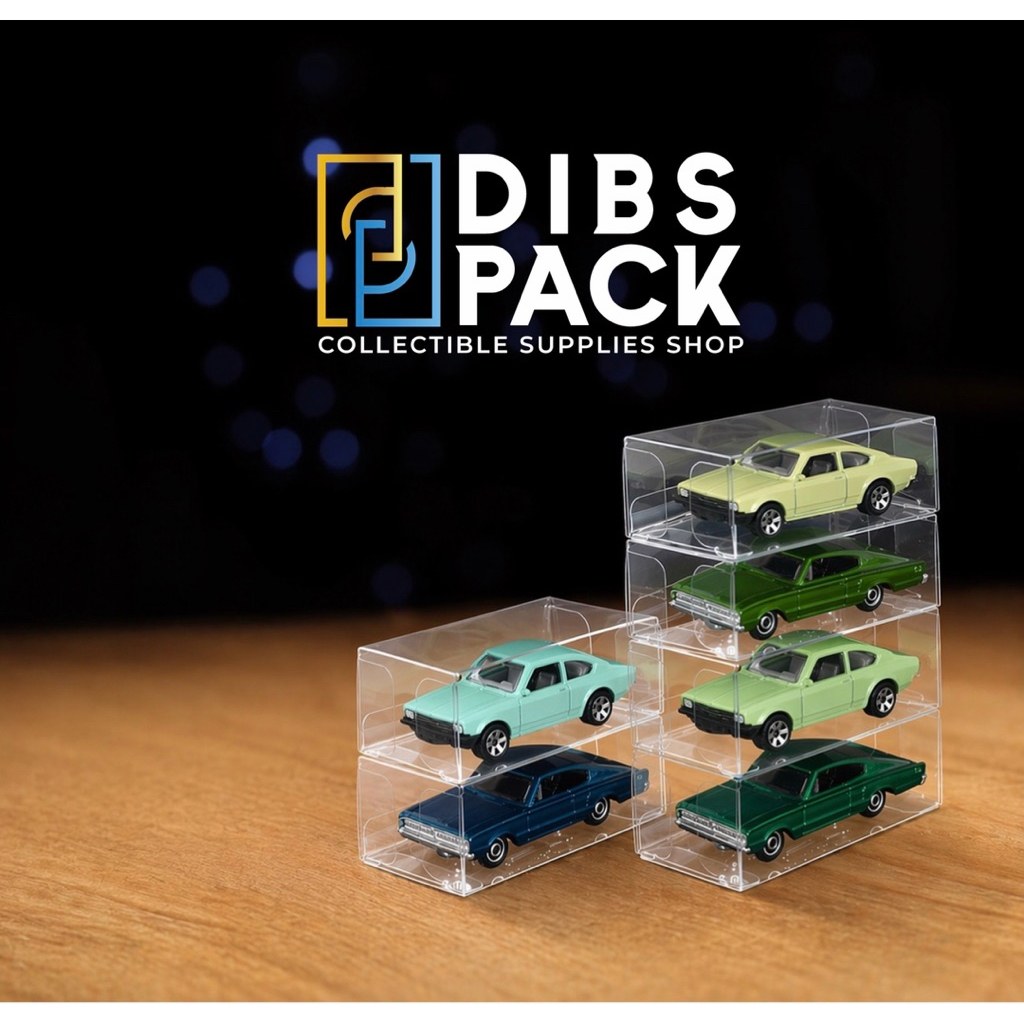 1:64 Scale Display Case Protector for Loose Die-Cast Cars Hot Wheels Matchbox - pack of 20