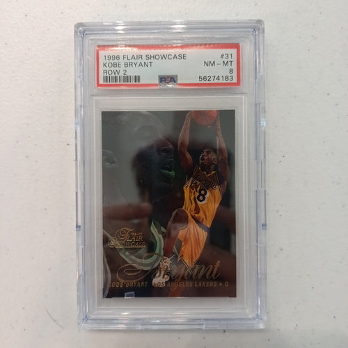 1996 Flair 1996 Flair Showcase Kobe Bryant #31 PSA 8
