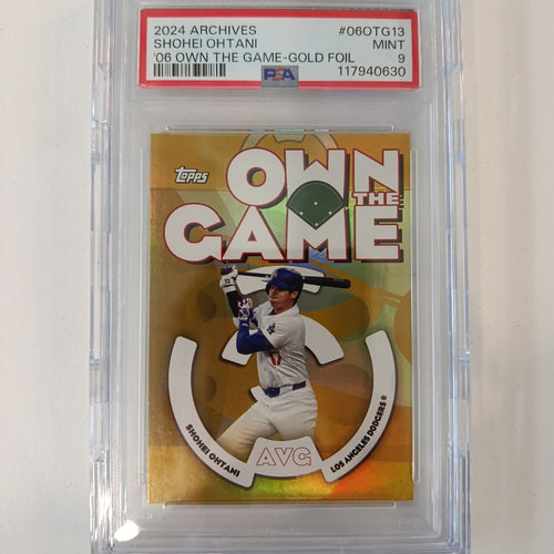 2024 Topps 2024 Archives Own the Game Shohei Ohtani Gold Foil #O60TG13 PSA 9
