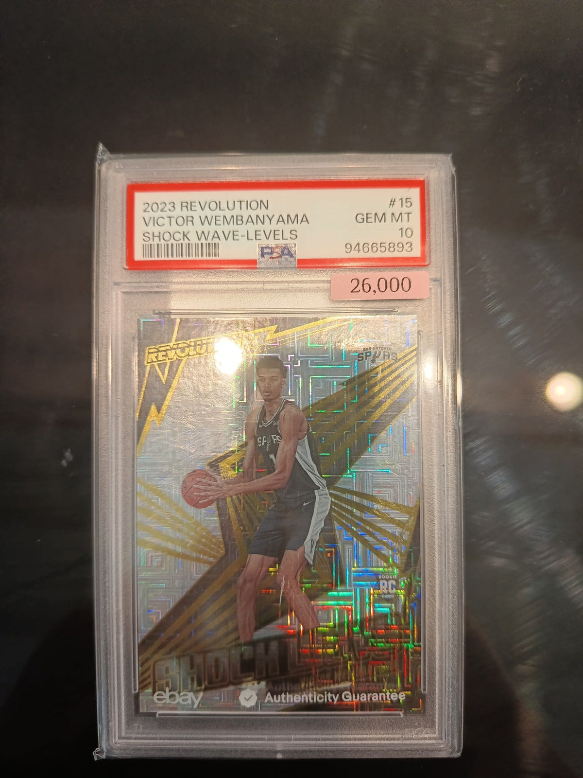 2023 Panini Revolution Shock Wave-Levels Victor Wembanyama #15 PSA 10