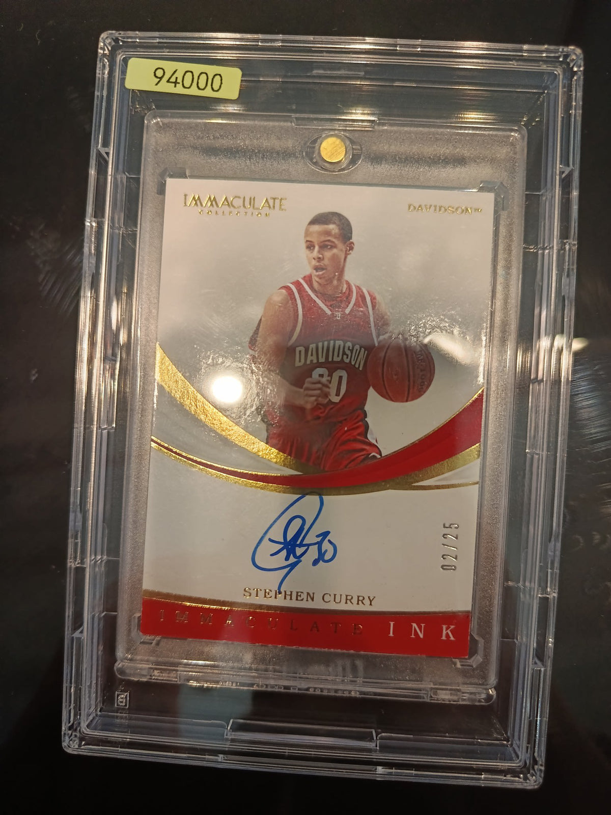 2009-10 Panini Immaculate Collection Immaculate Ink Stephen Curry #92 PSA 9
