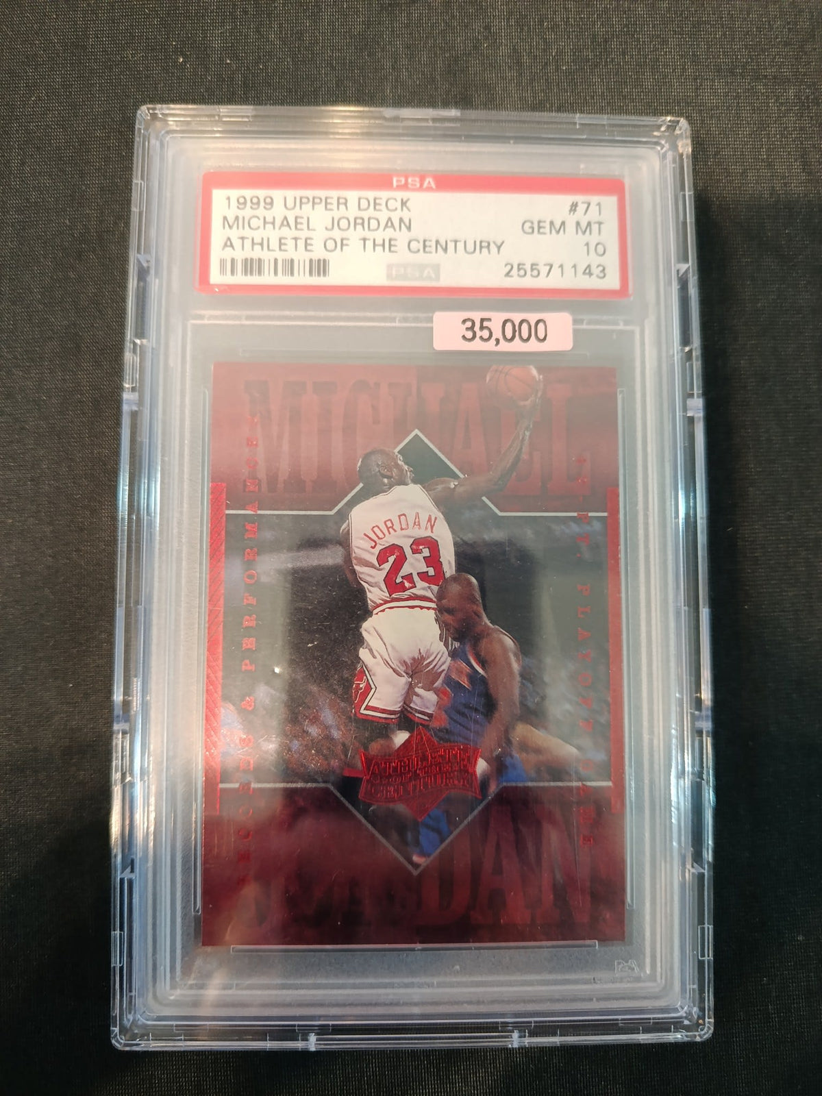 1999 Upper Deck Athlete of the Century Michael Jordan #71 PSA 10