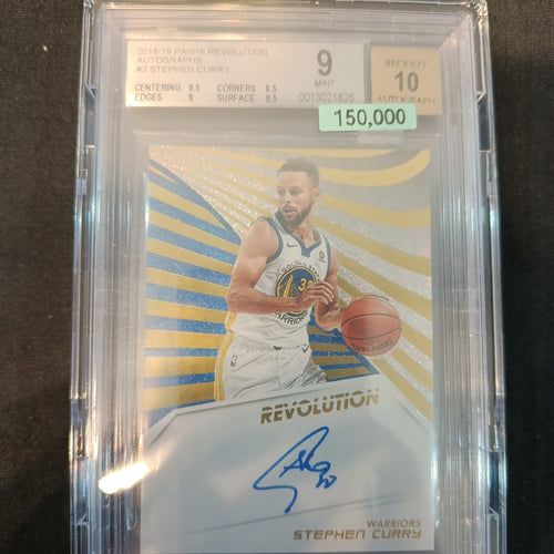 2018-19 Panini Revolution Stephen Curry #3 Beckett 9