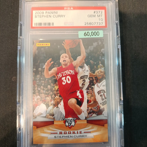 2009 Panini Rookie Stephen Curry #372 PSA 10