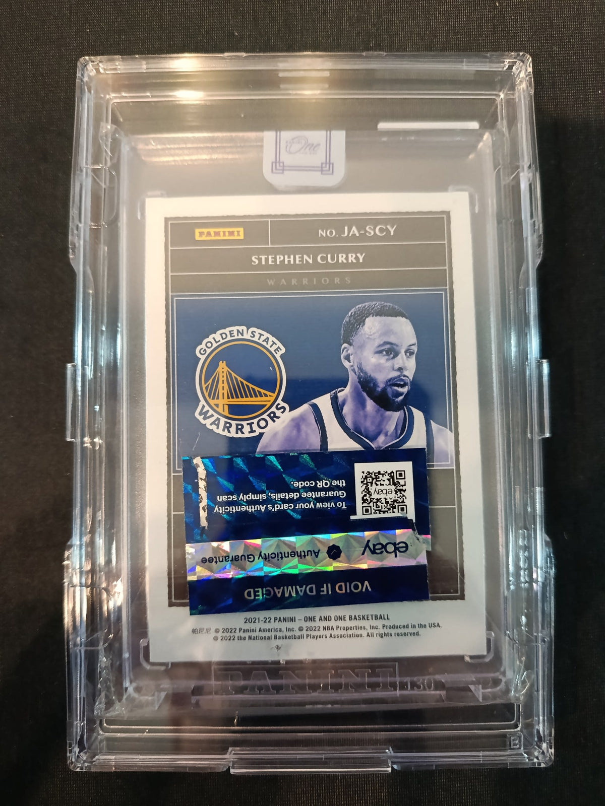 2014 Panini One and One Stephen Curry #1 SGC 9 - view 2