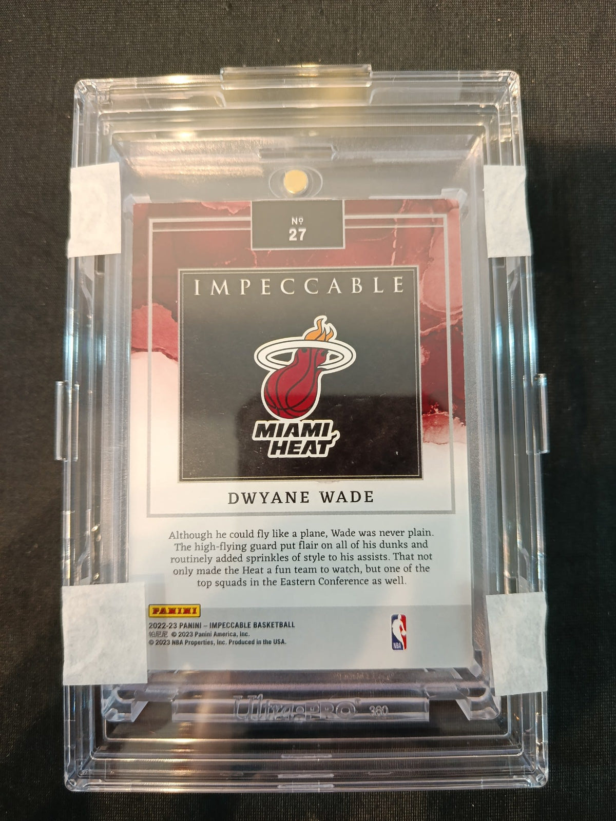 <UNKNOWN> Panini Impeccable Dwyane Wade #<UNKNOWN> CGC 9.5 - view 2