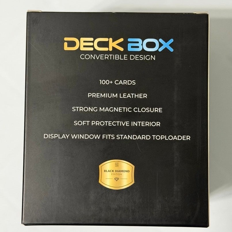 Convertible Deck Box - Black Diamond edition | TCG, Pokemon, One Piece, Magic MTG, Lorcana
